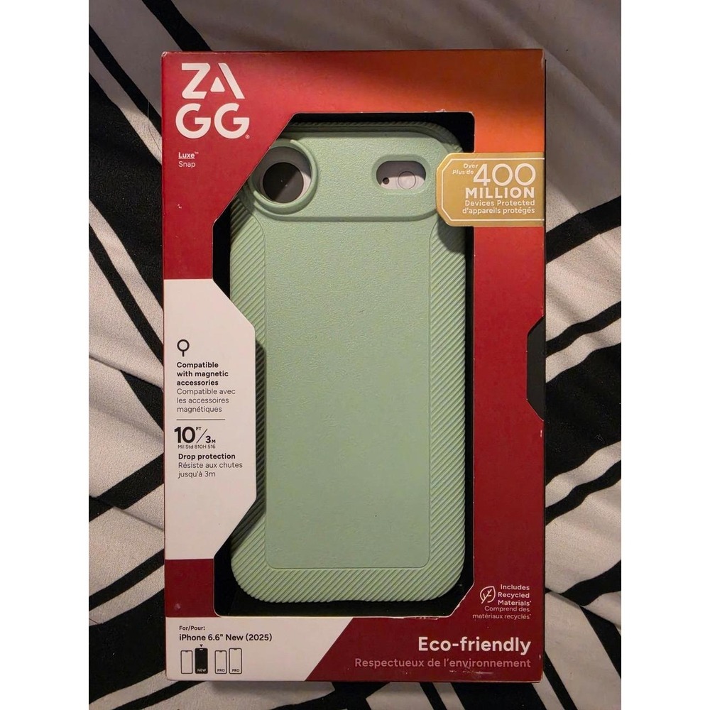 NEW ZAGG Luxe Snap MagSafe Case – iPhone Air – Serene Mint Green